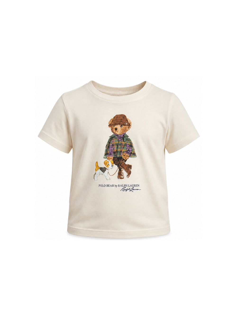 T-shirt per bambino Polo Ralph Lauren Kids bianca con stampa Teddy Bear sul davanti 312B26296 001 Ralph Lauren kids