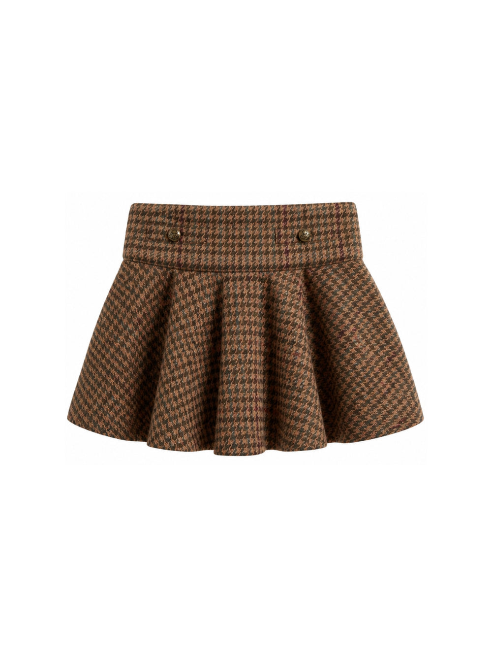 Gonna per bambina Polo Ralph Lauren Kids marrone in pied-de-poule 312B26385 001 Ralph Lauren kids