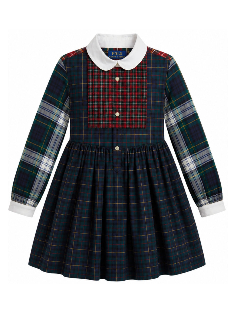 Abito chemisier per bambina Polo Ralph Lauren Kids multicolore a quadri 312B28379 001 Ralph Lauren kids