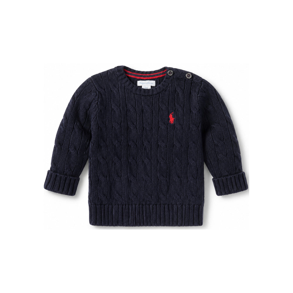 Maglione per neonato Polo Ralph Lauren Kids blu con motivo Polo Pony ricamato 320702674 058 Ralph Lauren kids