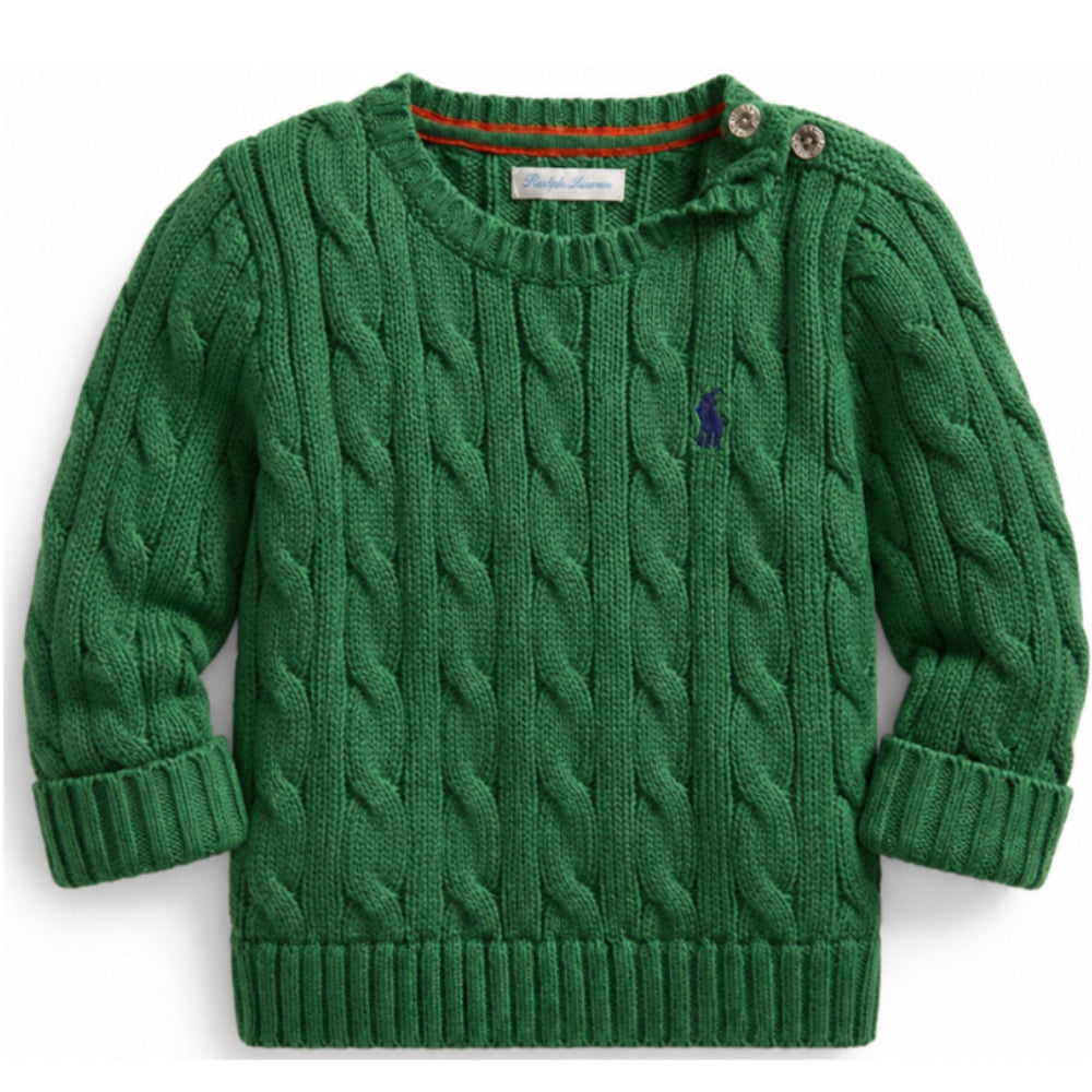 Maglione per neonato Polo Ralph Lauren Kids verde con motivo Polo Pony ricamato 320702674 503 Ralph Lauren kids