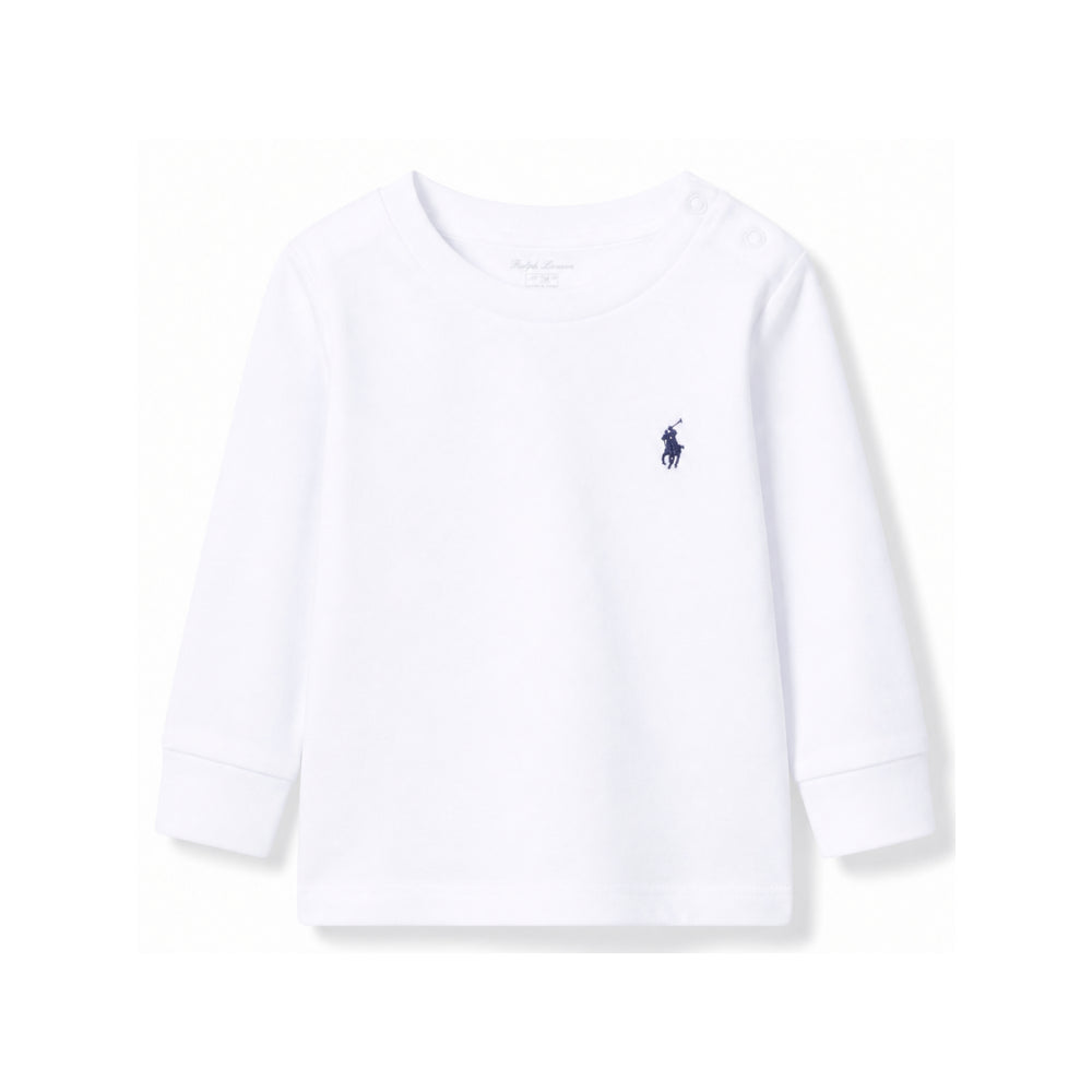 T-shirt per neonato Polo Ralph Lauren Kids bianca con dettaglio Polo Pony 320843804 004 Ralph Lauren kids