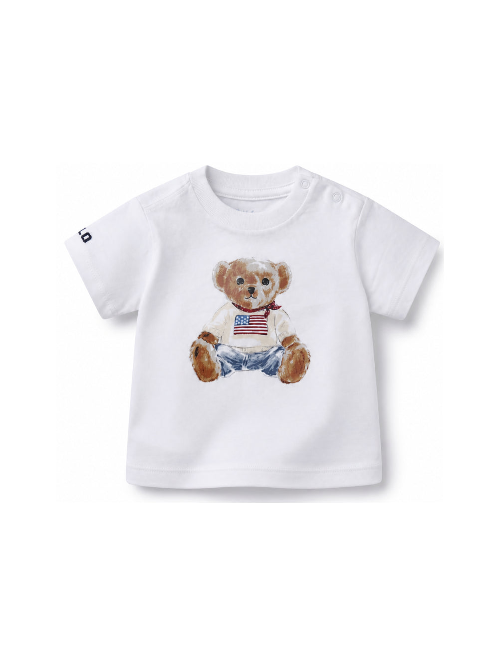 T-shirt per neonati Polo Ralph Lauren Kids bianca con stampa Polo Bear 320844731 001 Ralph Lauren kids