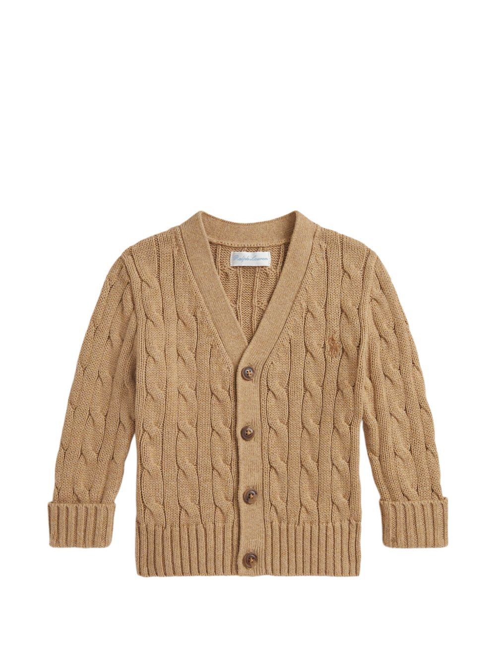 Cardigan per neonato Polo Ralph Lauren Kids beige con trama intrecciata 320925717 014 Ralph Lauren kids
