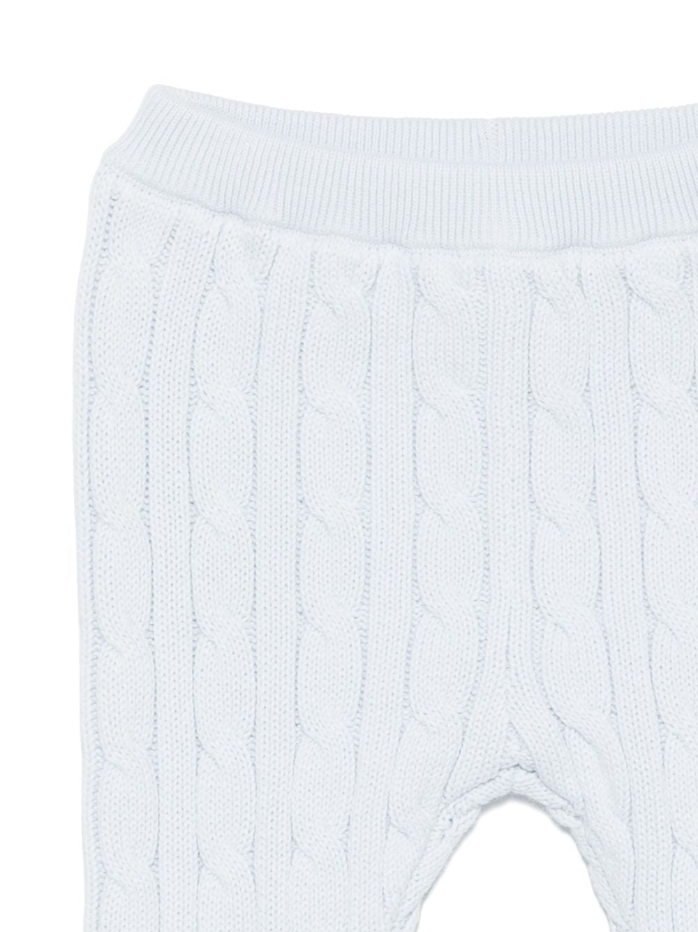 Set due pezzi maglione e pantaloni per neonato Polo Ralph Lauren Kids azzurro con trama intrecciata 320966889 002 Ralph Lauren kids