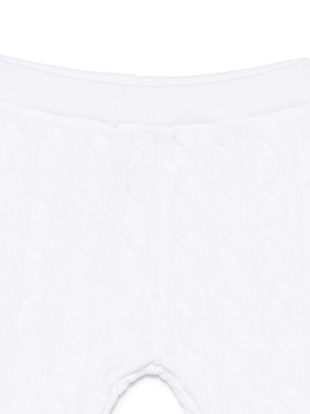 Set due pezzi maglione e pantaloni per neonati Polo Ralph Lauren Kids bianco con trama intrecciata 320966889 004 Ralph Lauren kids
