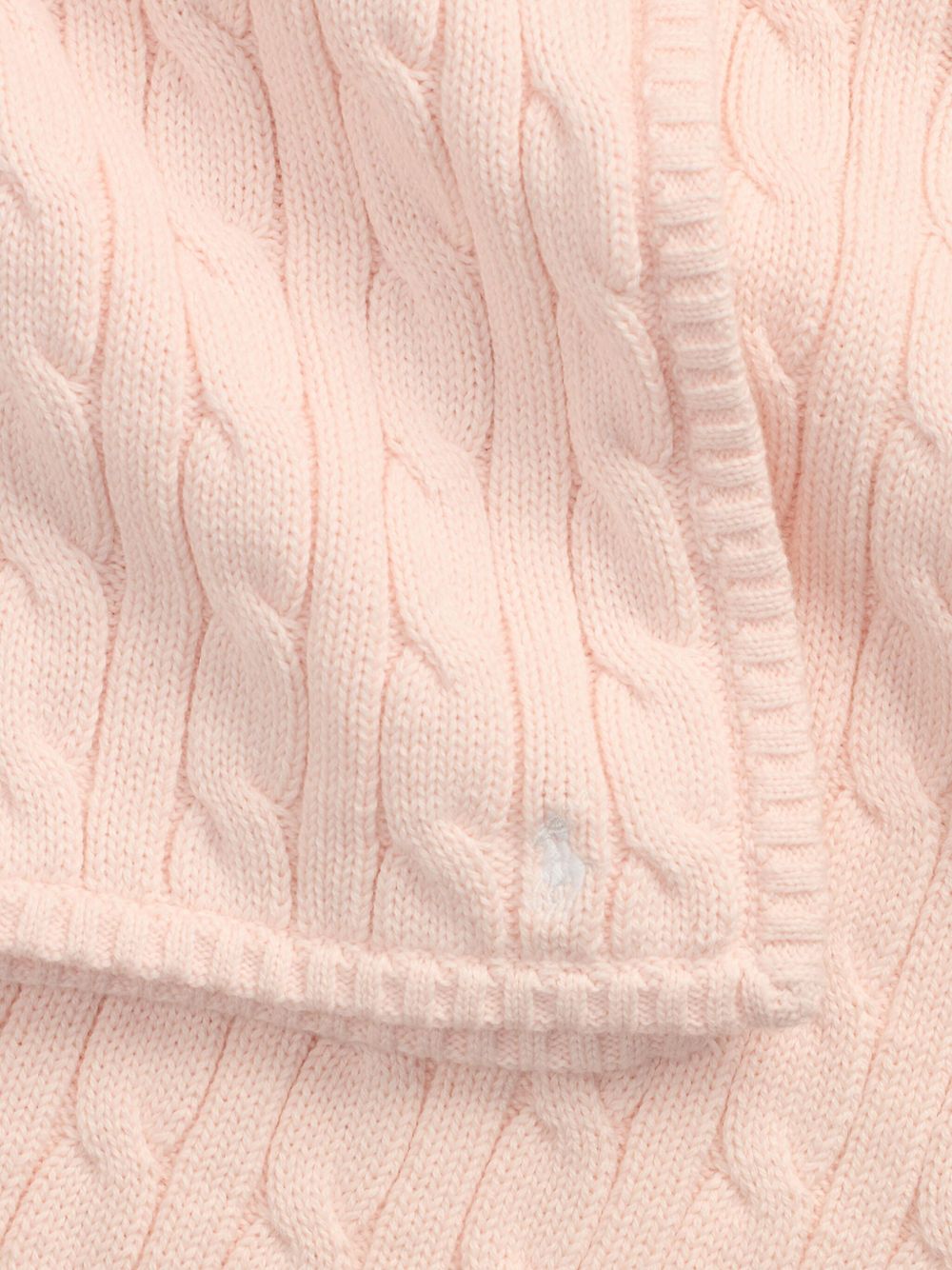 Coperta per neonata Polo Ralph Lauren Kids rosa con rifiniture a coste 320966893 003 Ralph Lauren kids