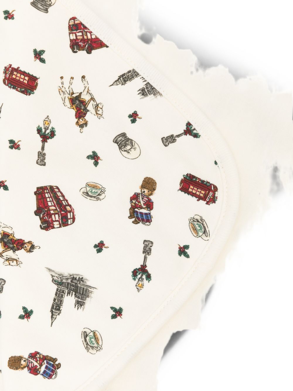 Coperta per neonati Polo Ralph Lauren Kids beige con stampa grafica Polo Bear 320B28720 001 Ralph Lauren kids