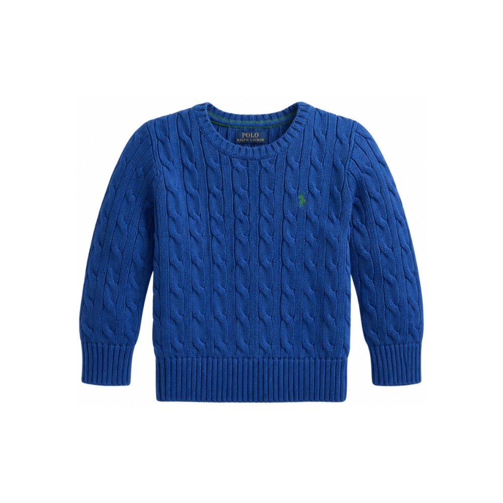 Maglione per bambino Polo Ralph Lauren Kids blu con motivo intrecciato 322702674 AZURE Ralph Lauren kids
