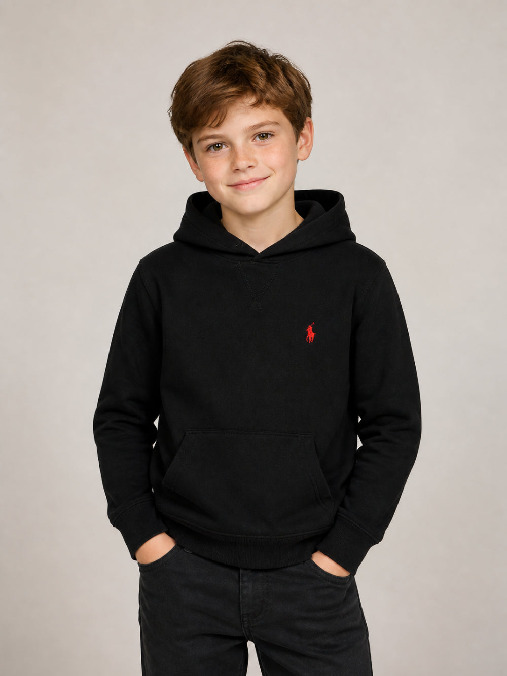 Felpa per bambino Polo Ralph Lauren Kids nera con caratteristico motivo Polo Pony 322749954 BLACK Ralph Lauren kids