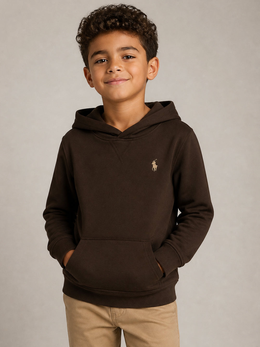 Felpa per bambino Polo Ralph Lauren Kids marrone con motivo Polo Pony 322749954 BROWN Ralph Lauren kids