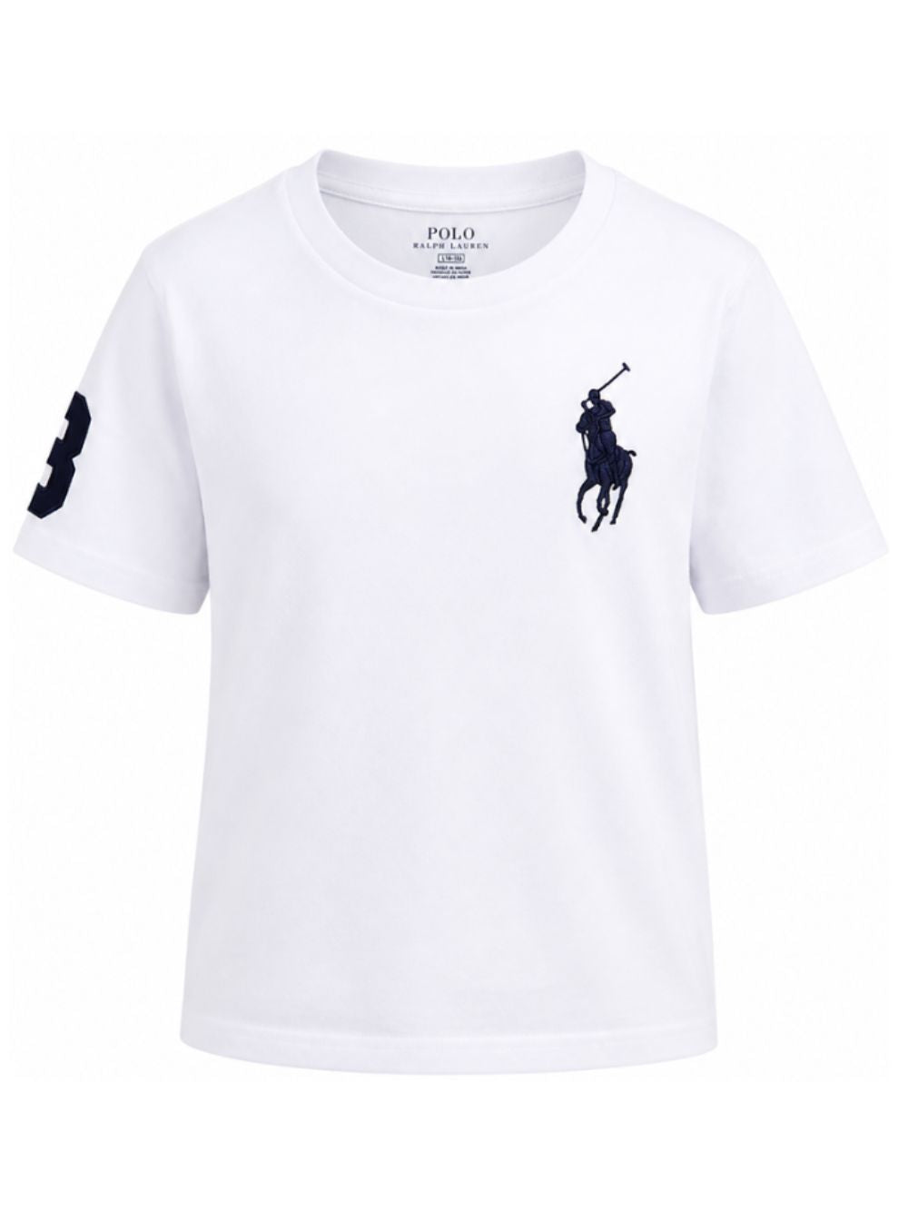T-shirt per bambino Polo Ralph Lauren Kids bianca con motivo Polo Pony ricamato sul davanti 322832907 037 Ralph Lauren kids