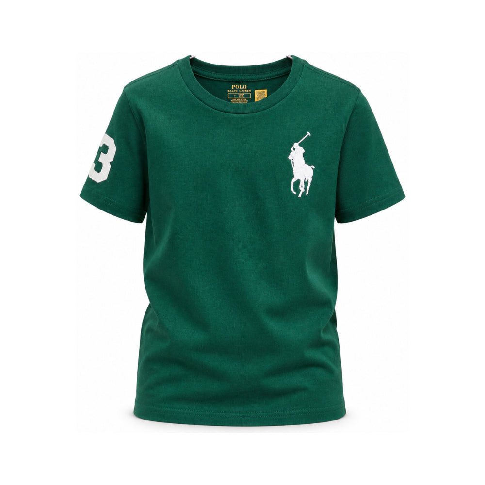 T-shirt per bambino Polo Ralph Lauren Kids verde con dettaglio Polo Pony 322832907 509 Ralph Lauren kids