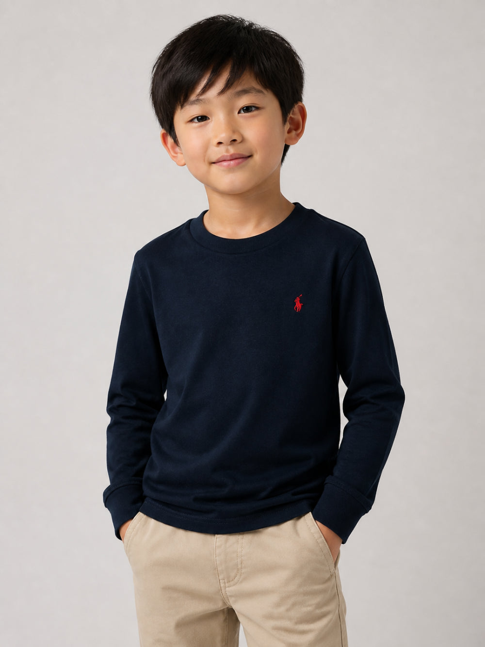 Felpa per bambino Polo Ralph Lauren Kids blu con motivo Polo Pony sul davanti 322843804 002 Ralph Lauren kids