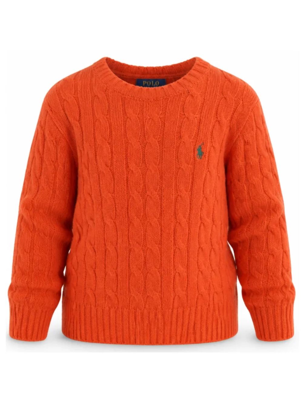 Maglione per bambino Polo Ralph Lauren Kids arancione con maglia intrecciata 322877728 ORANGE Ralph Lauren kids