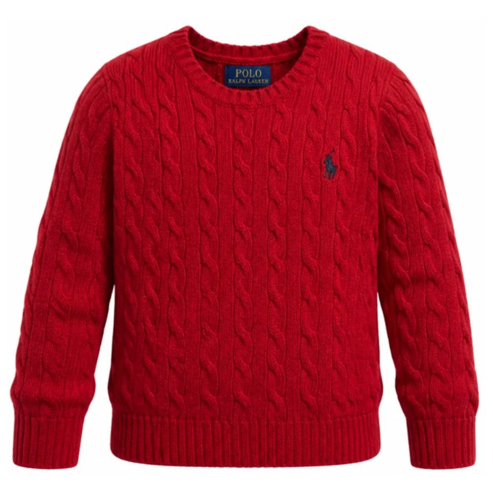 Maglione per bambino Polo Ralph Lauren Kids rosso con motivo Polo Pony ricamato 322877728 RED Ralph Lauren kids