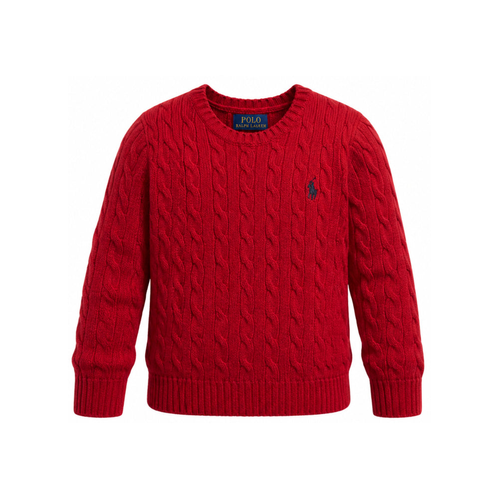 Maglione per bambino Polo Ralph Lauren Kids rosso con motivo Polo Pony ricamato 322877728 RED Ralph Lauren kids