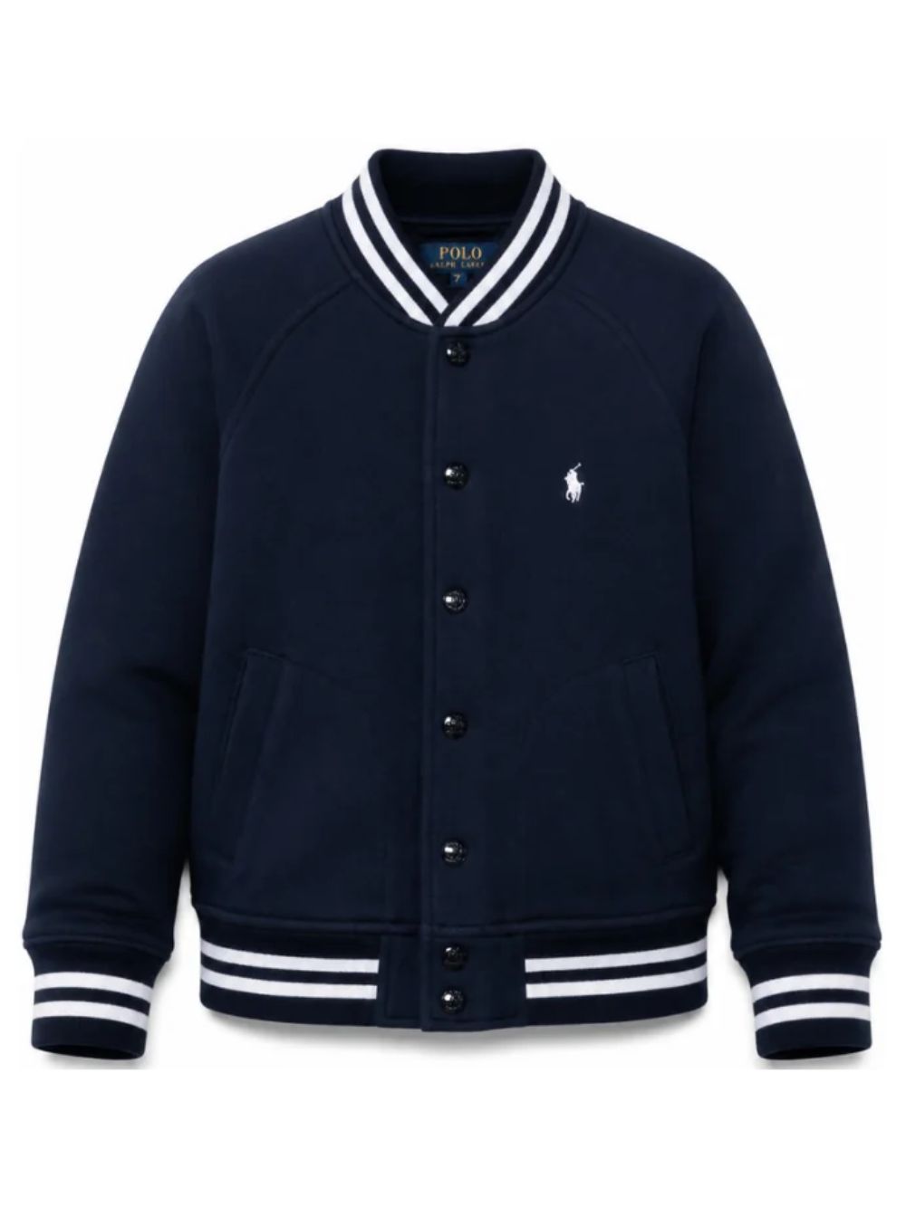 Giubbino per bambino Polo Ralph Lauren Kids blu con motivo Polo Pony ricamato sul davanti 322932140 004 Ralph Lauren kids