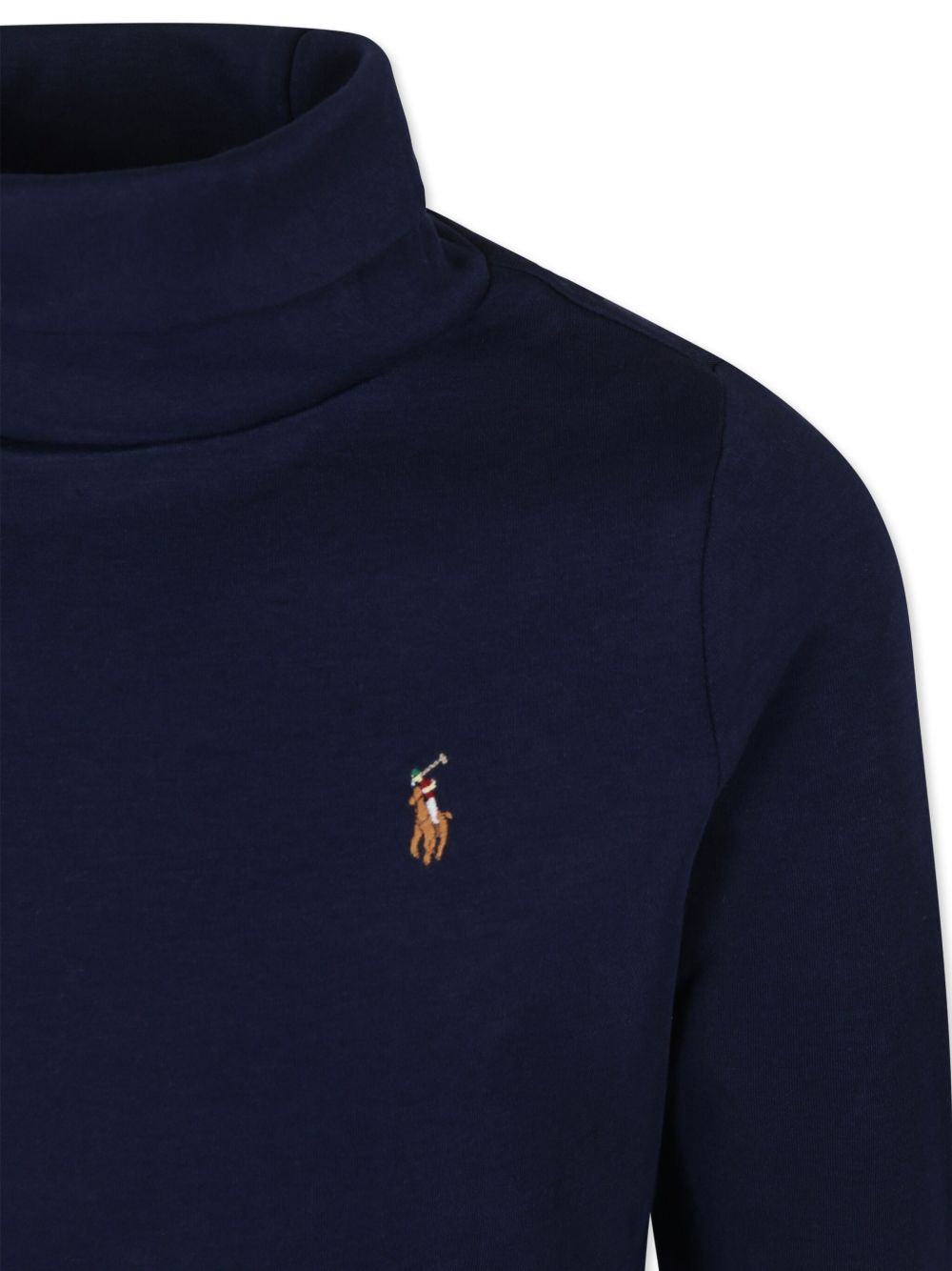 Maglioncino per bambino Ralph Lauren Kids blu con collo a lupetto 322952435 002 Ralph Lauren kids