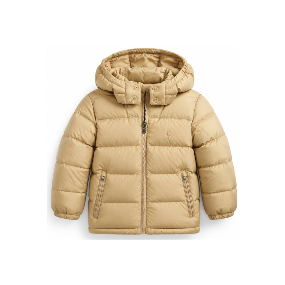 Piumino per bambino Polo Ralph Lauren Kids beige con caratteristico motivo Polo Pony 322969861 003 Ralph Lauren kids