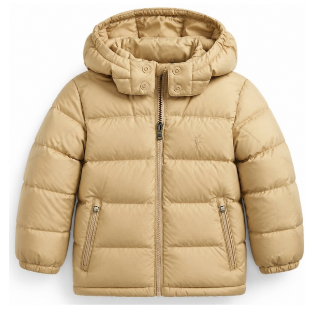 Piumino per bambino Polo Ralph Lauren Kids beige con caratteristico motivo Polo Pony 322969861 003 Ralph Lauren kids