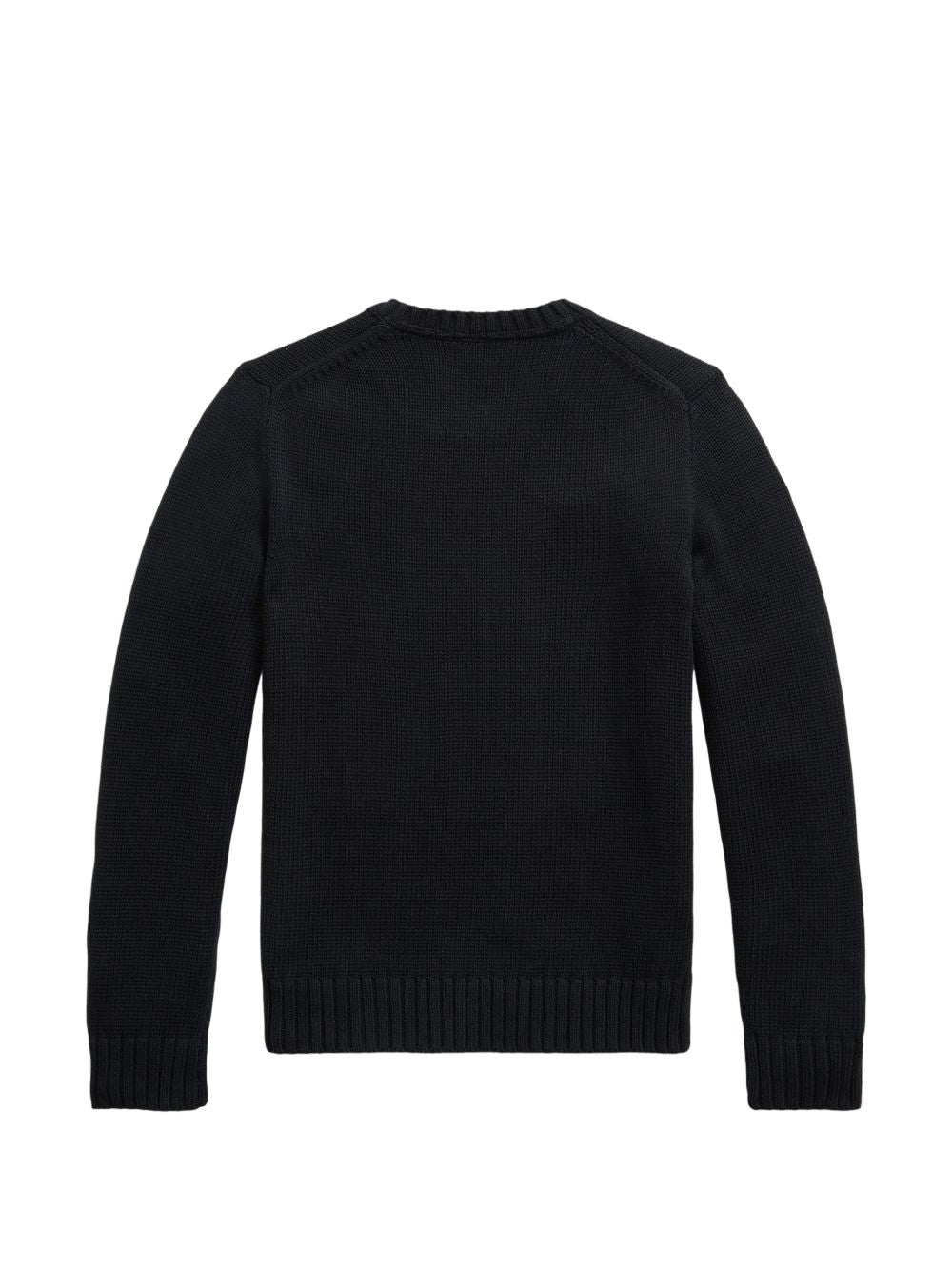 Maglione per bambino Polo Ralph Lauren Kids nero con logo Polo Pony ricamato sul petto 322970429 BLACK Ralph Lauren kids