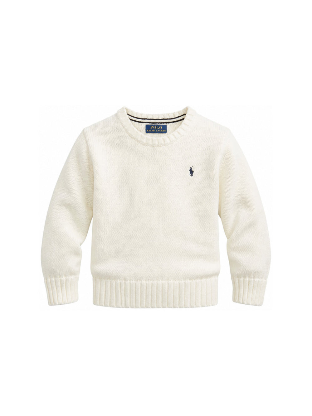 Maglione per bambino Polo Ralph Lauren Kids bianco con ricamo Polo Pony sul davanti 322970429 CREAM Ralph Lauren kids