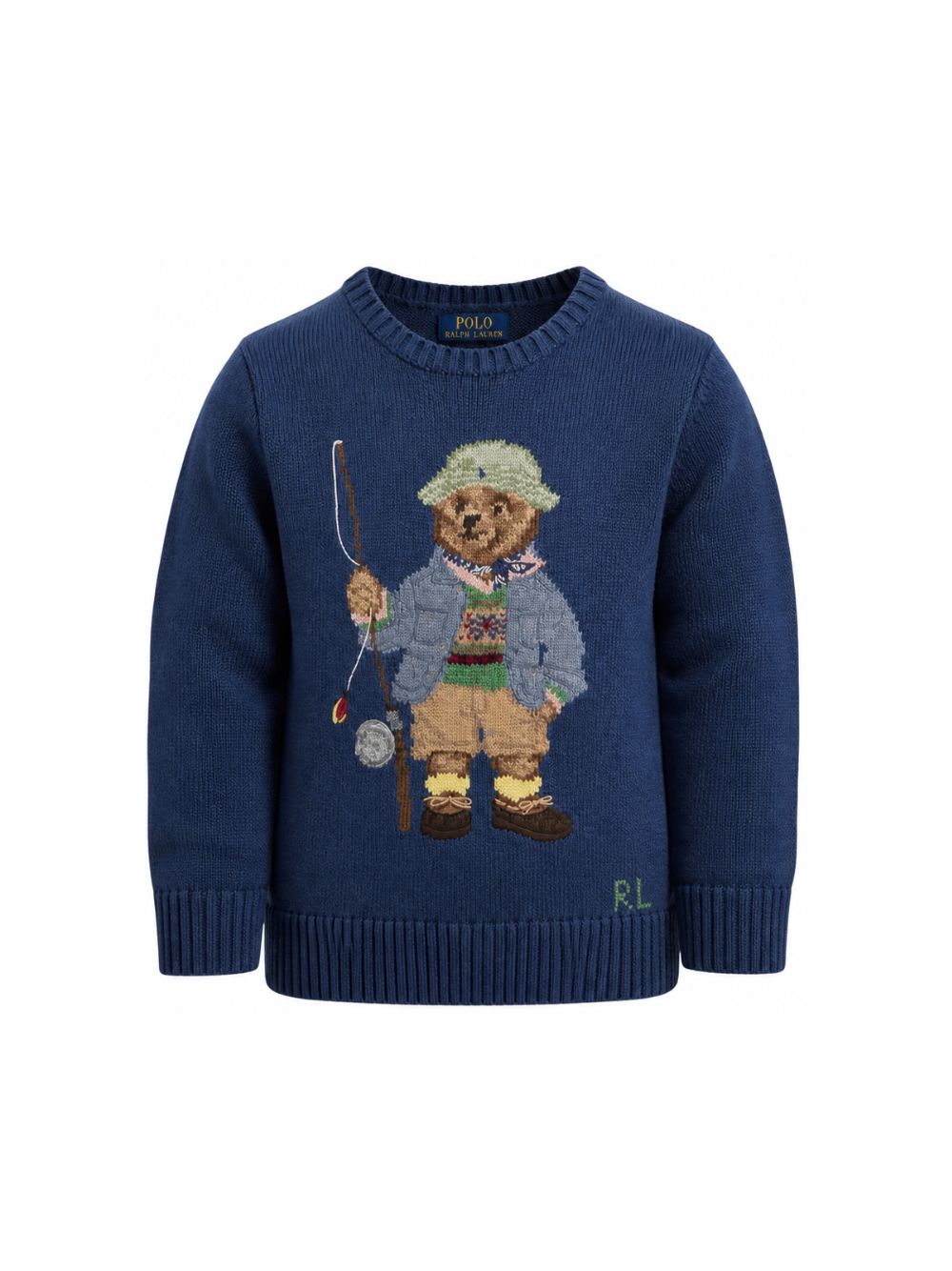 Maglione per bambino Polo Ralph Lauren Kids blu con maglia a intarsio 322B18571 001 Ralph Lauren kids