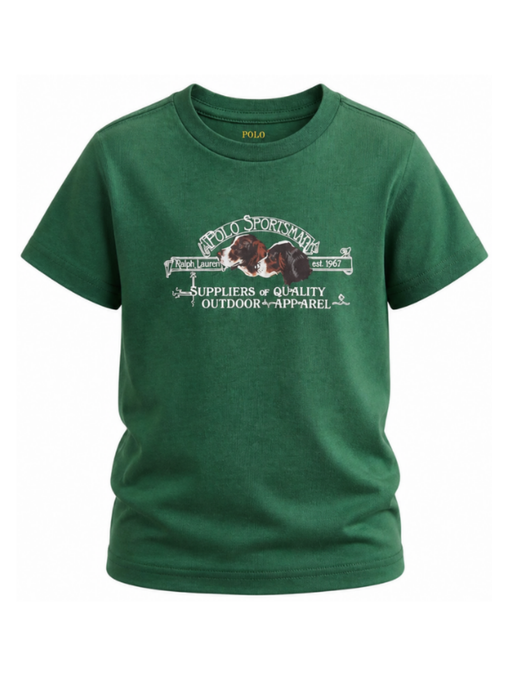 T-shirt per bambino Polo Ralph Lauren Kids verde con stampa grafica 322B26991 001 Ralph Lauren kids