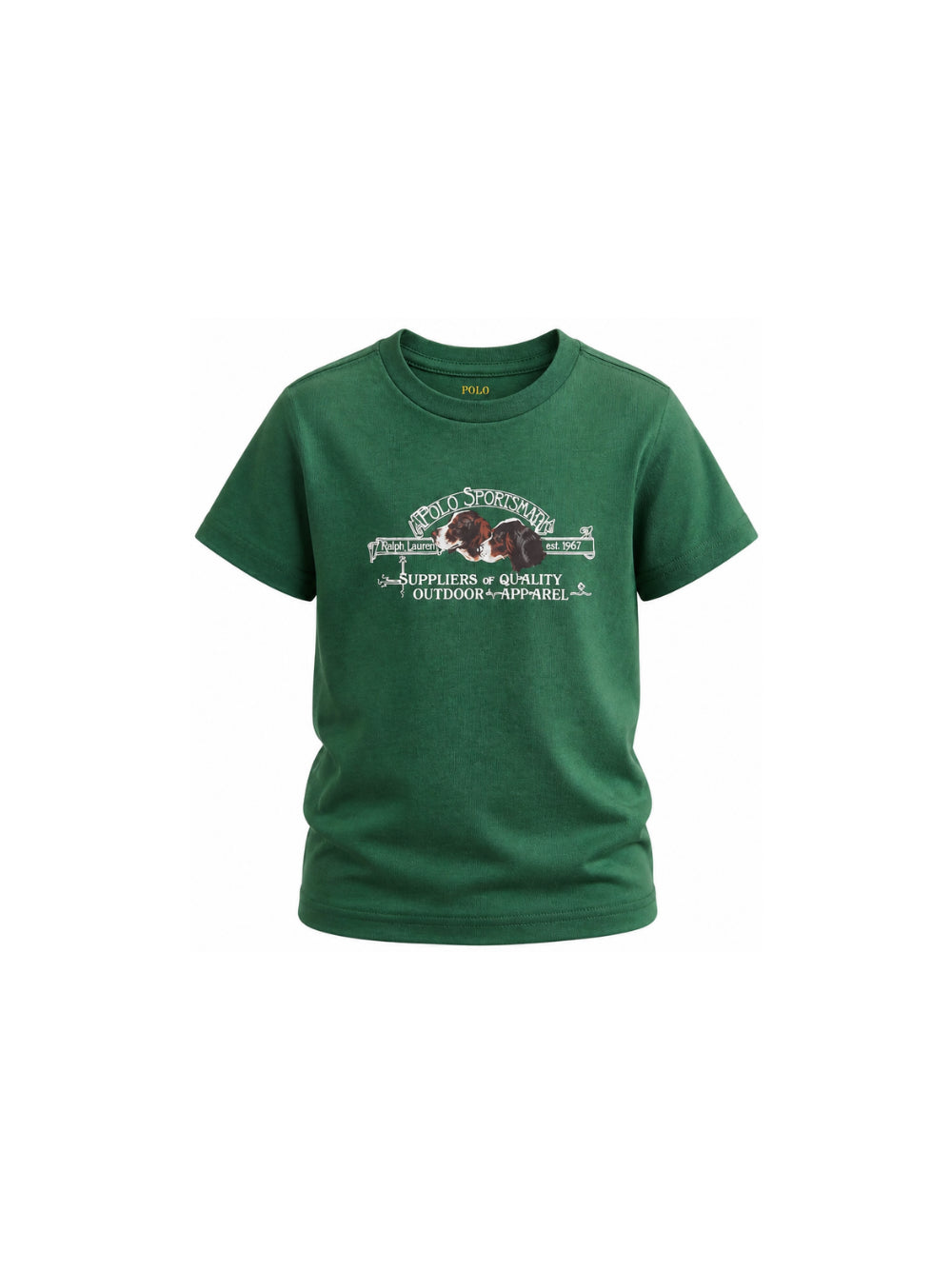 T-shirt per bambino Polo Ralph Lauren Kids verde con stampa grafica 322B26991 001 Ralph Lauren kids