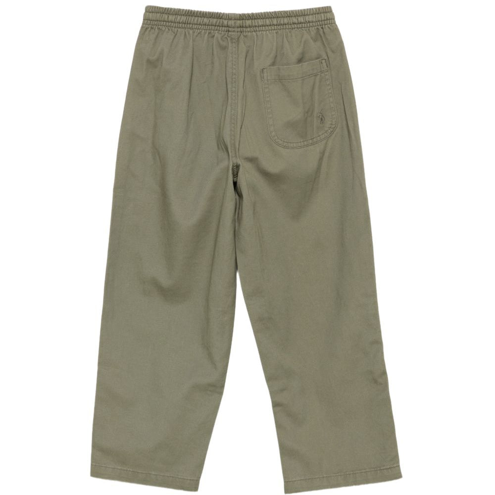 Pantaloni per bambino Ralph Lauren Kids verde kaki con logo ricamato sul retro 322B27254 001 Ralph Lauren kids