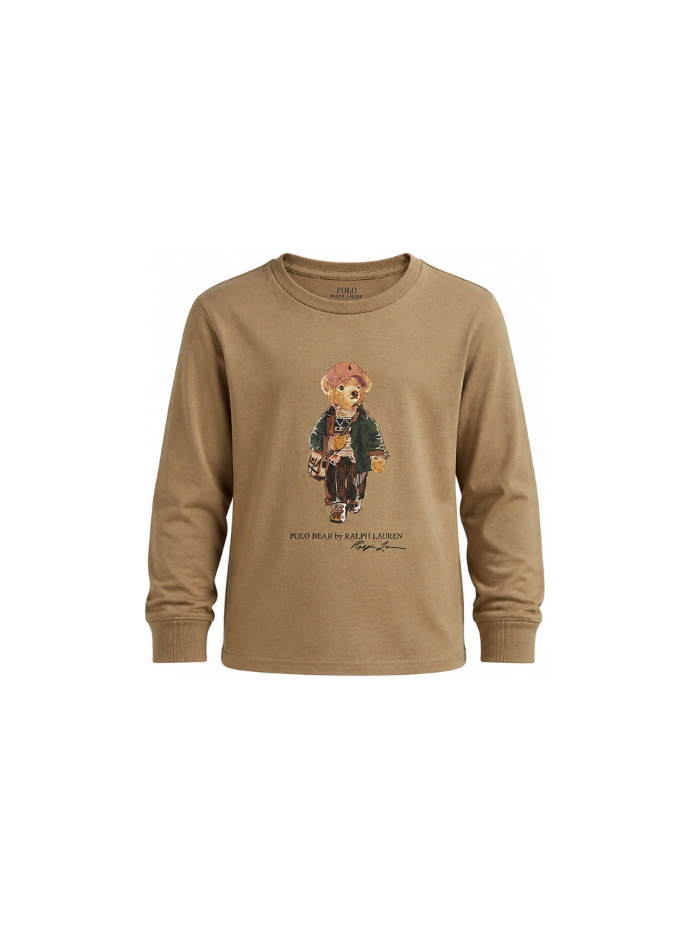 T-shirt per bambino Polo Ralph Lauren Kids beige con stampa grafica 322B27277 001 Ralph Lauren kids