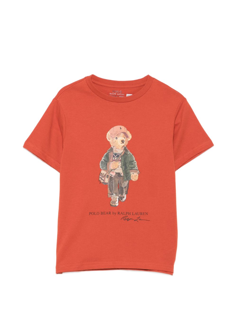 T-shirt per bambino Polo Ralph Lauren Kids arancione con stampa grafica 322B27298 001 Ralph Lauren kids