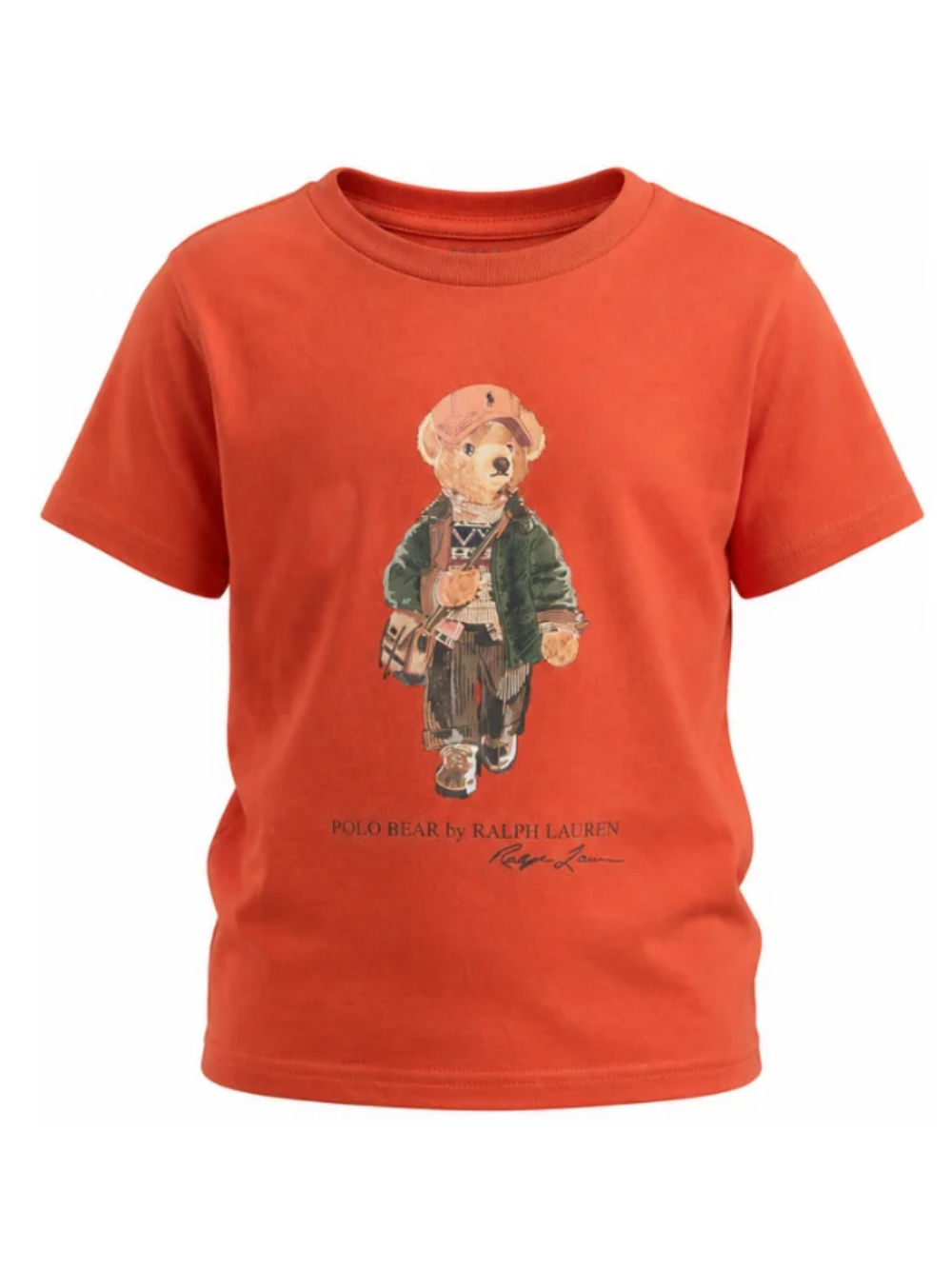 T-shirt per bambino Polo Ralph Lauren Kids arancione con stampa grafica 322B27298 001 Ralph Lauren kids