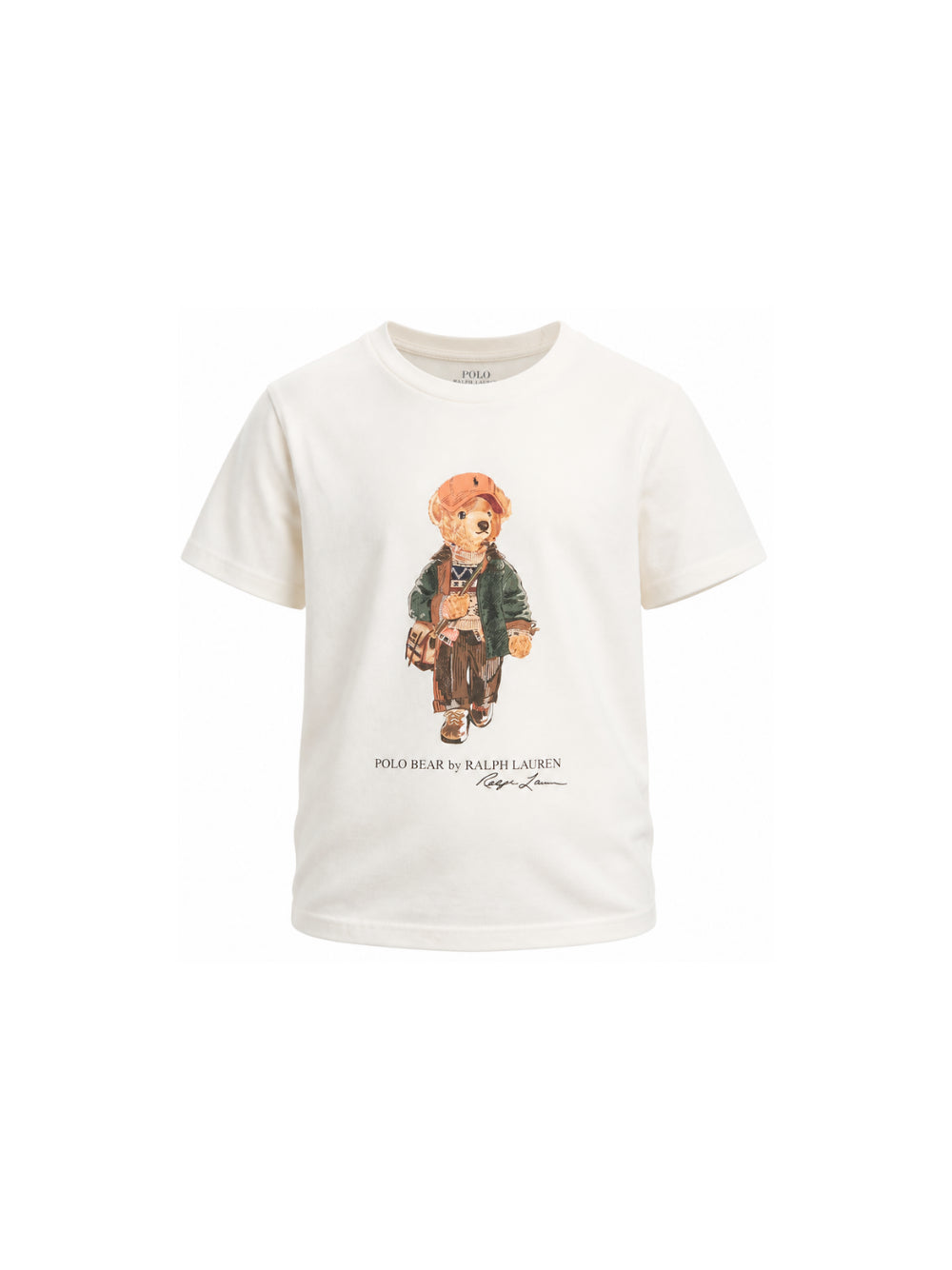 T-shirt per bambino Polo Ralph Lauren Kids bianca con stampa grafica 322B27298 002 Ralph Lauren kids