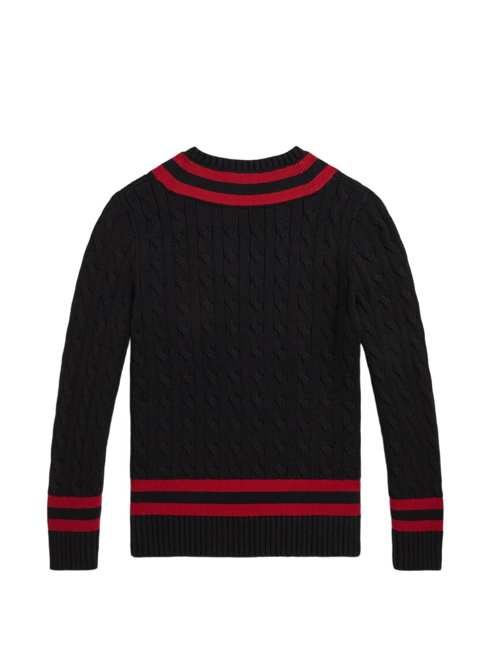 Maglione per bambino Polo Ralph Lauren Kids nero con maglia intrecciata 322B28777 001 Ralph Lauren kids