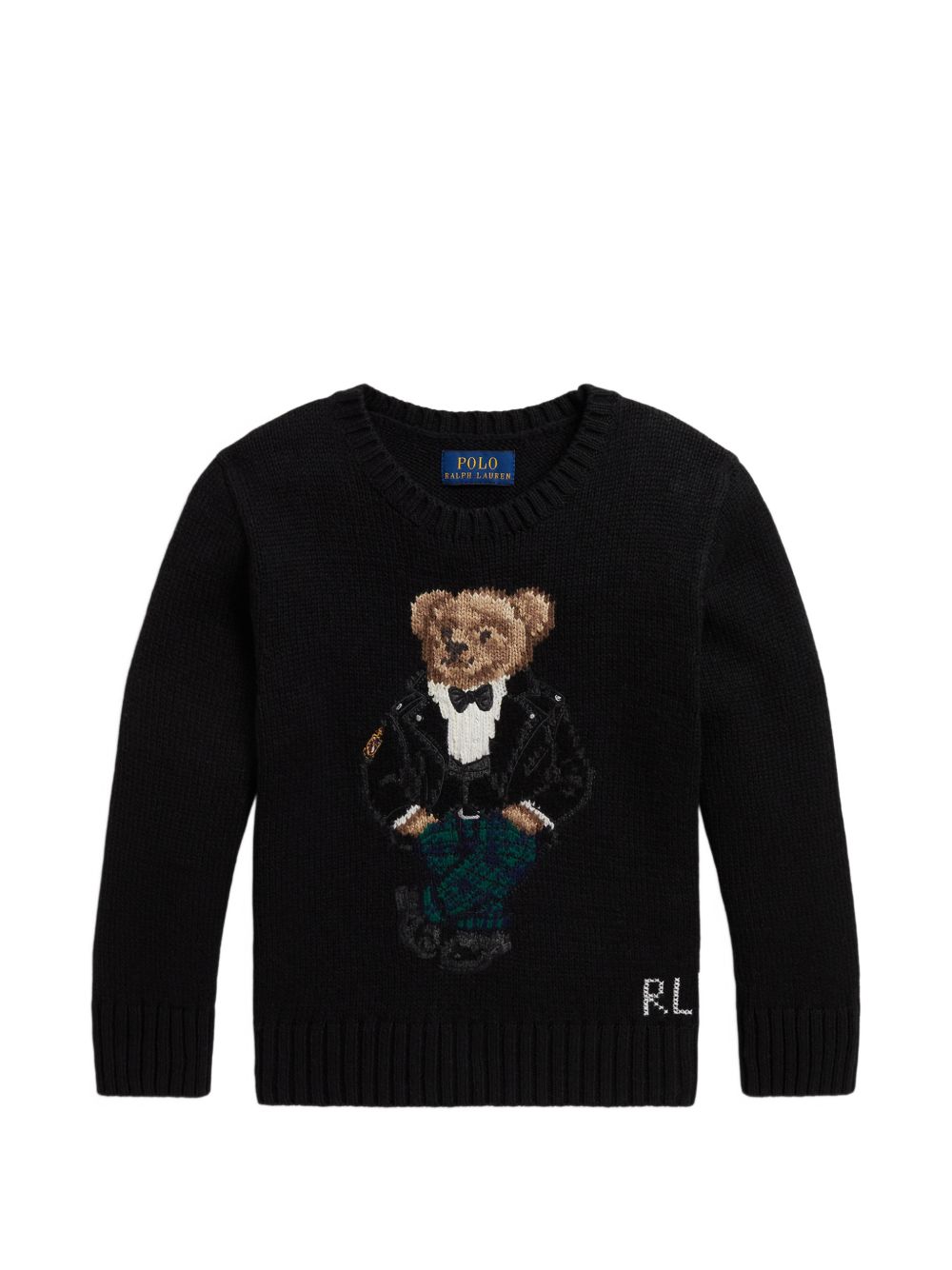 Maglione per bambino Polo Ralph Lauren Kids nero con ricamo Polo Bear 322B29194 001 Ralph Lauren kids