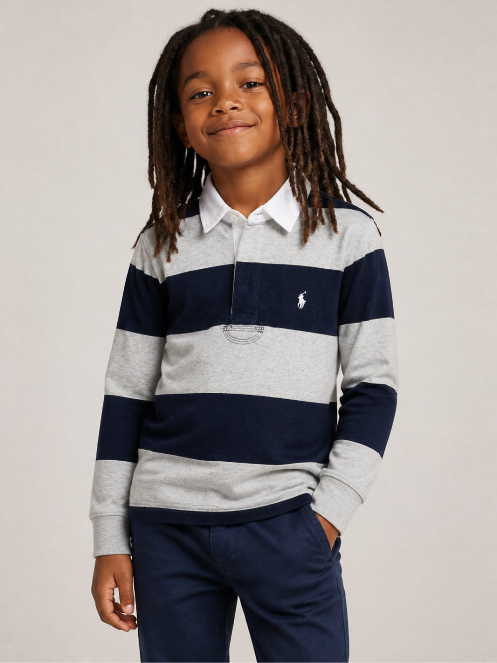 T-shirt per bambino Polo Ralph Lauren Kids multicolore con design a righe 323932280 505 Ralph Lauren kids