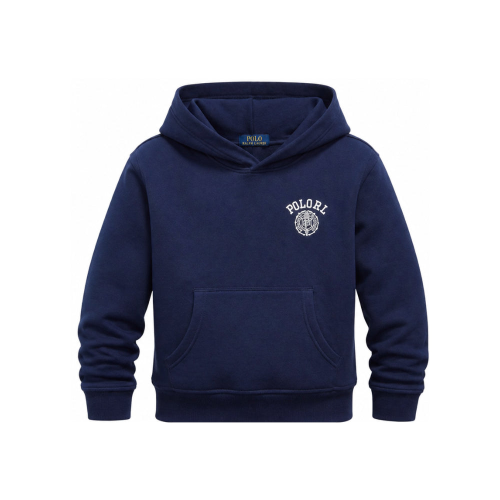 Felpa per bambino Polo Ralph Lauren Kids blu con logo ricamato sul davanti 323B27301 001 Ralph Lauren kids