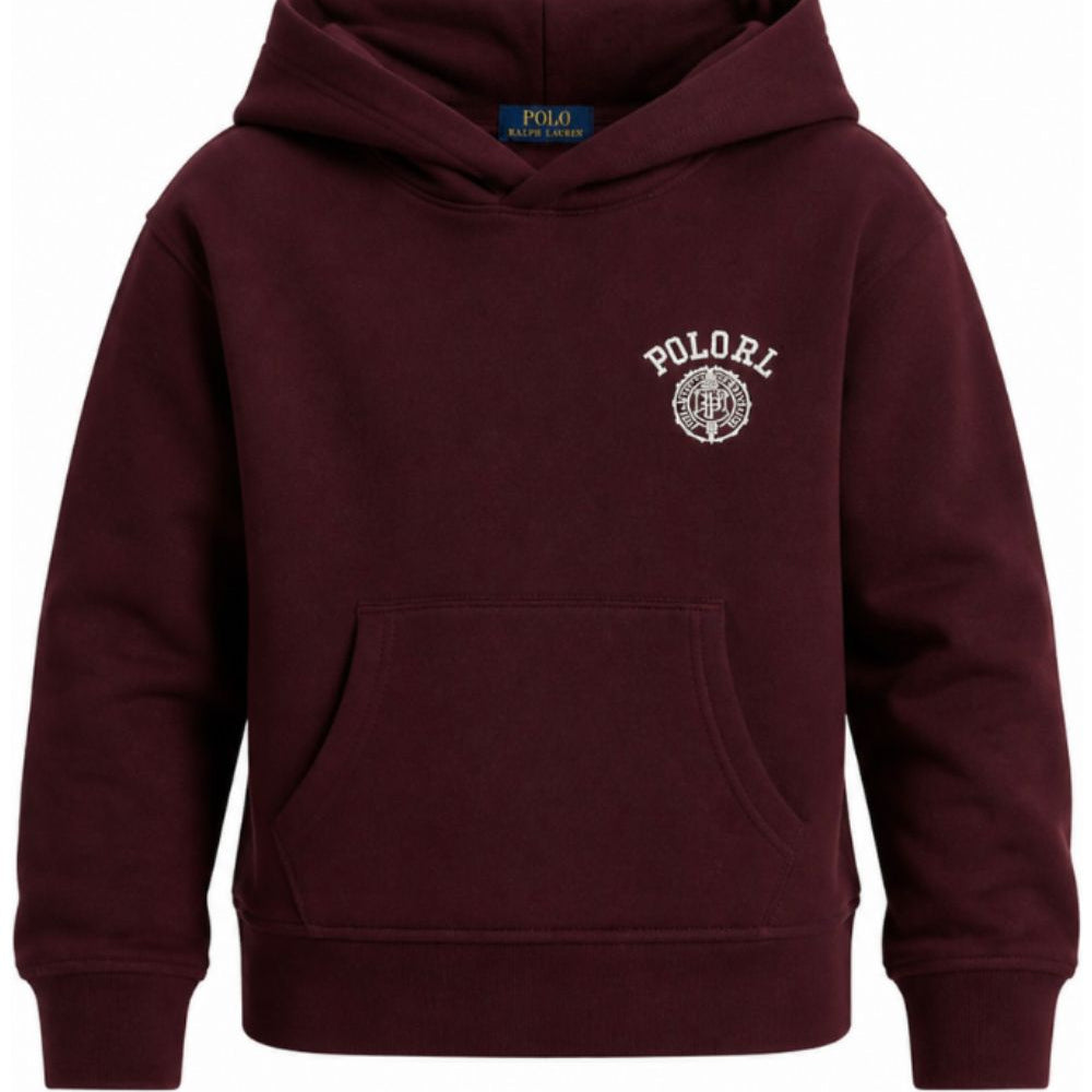 Felpa per bambino Polo Ralph Lauren Kids rossa con logo ricamato sul davanti 323B27301 002 Ralph Lauren kids