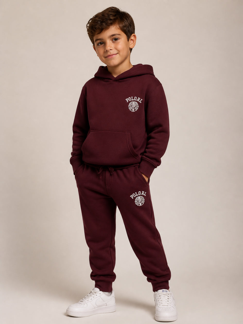 Felpa per bambino Polo Ralph Lauren Kids rossa con logo ricamato sul davanti 323B27301 002 Ralph Lauren kids
