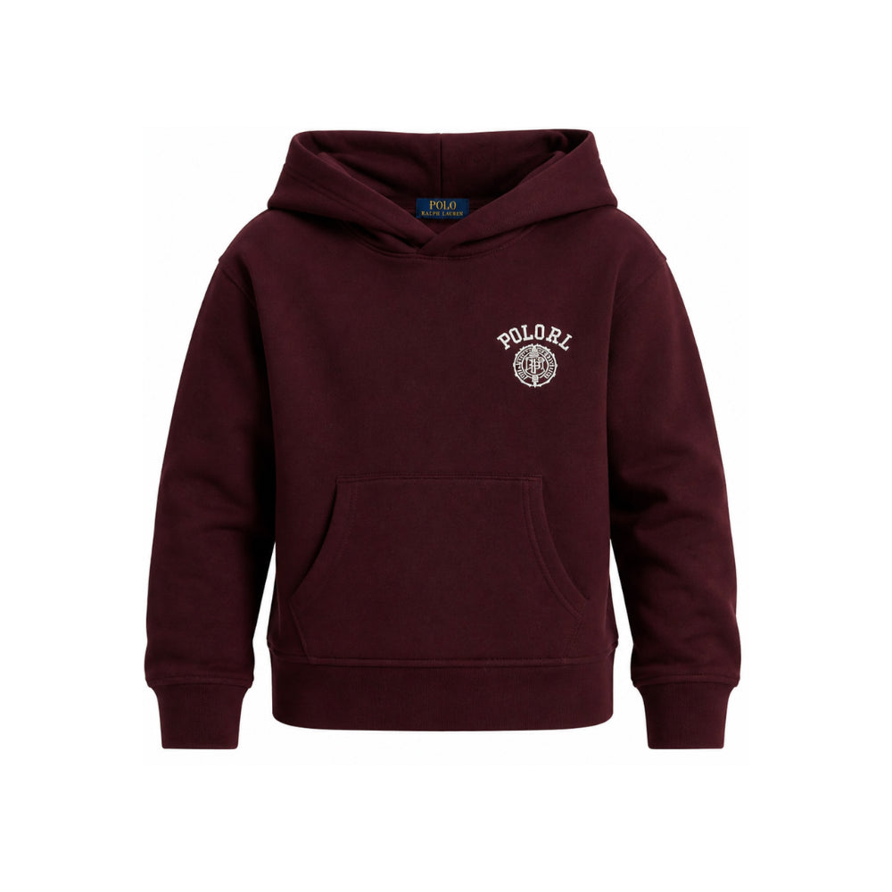Felpa per bambino Polo Ralph Lauren Kids rossa con logo ricamato sul davanti 323B27301 002 Ralph Lauren kids