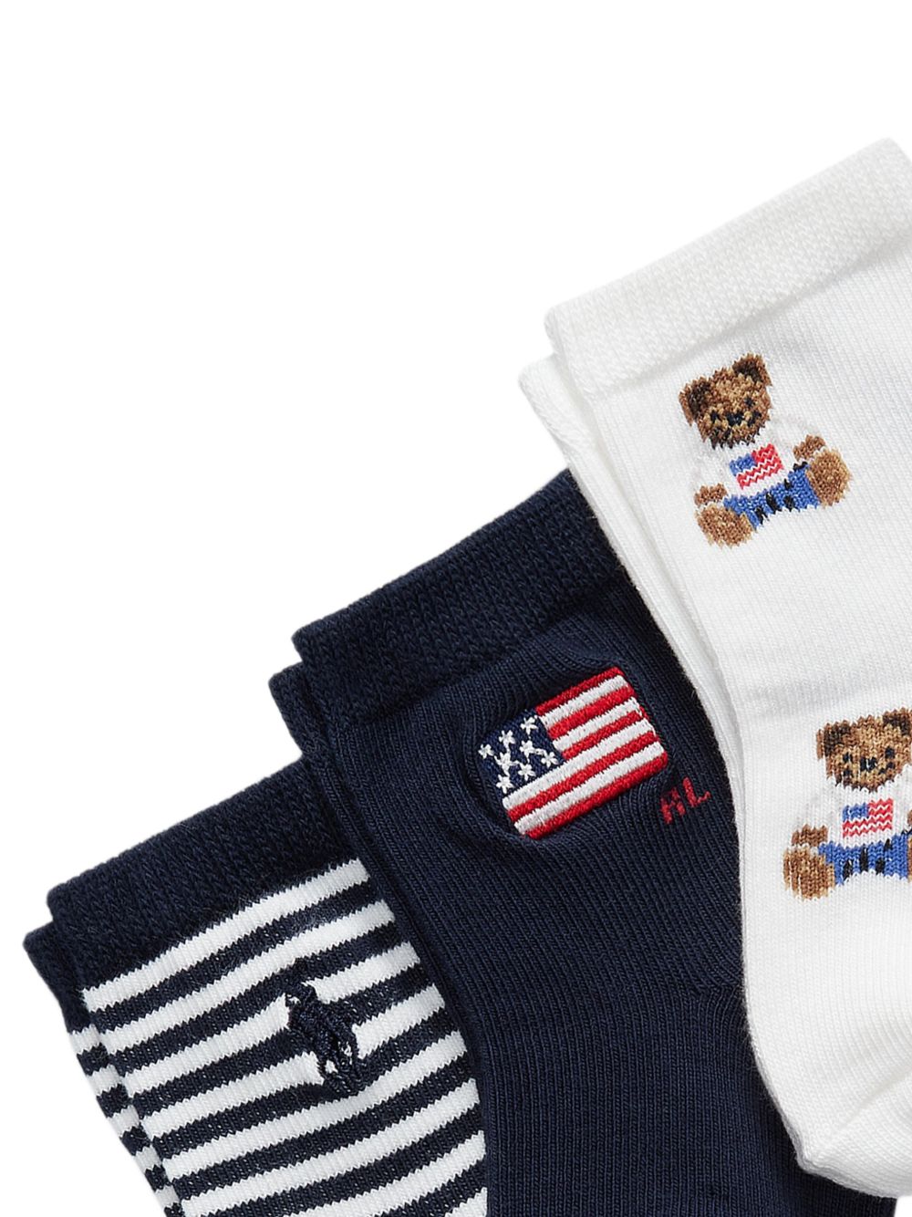 Calzini per neonati Polo Ralph Lauren Kids multicolor set di (3 pezzi) 441P11061 001 Ralph Lauren kids