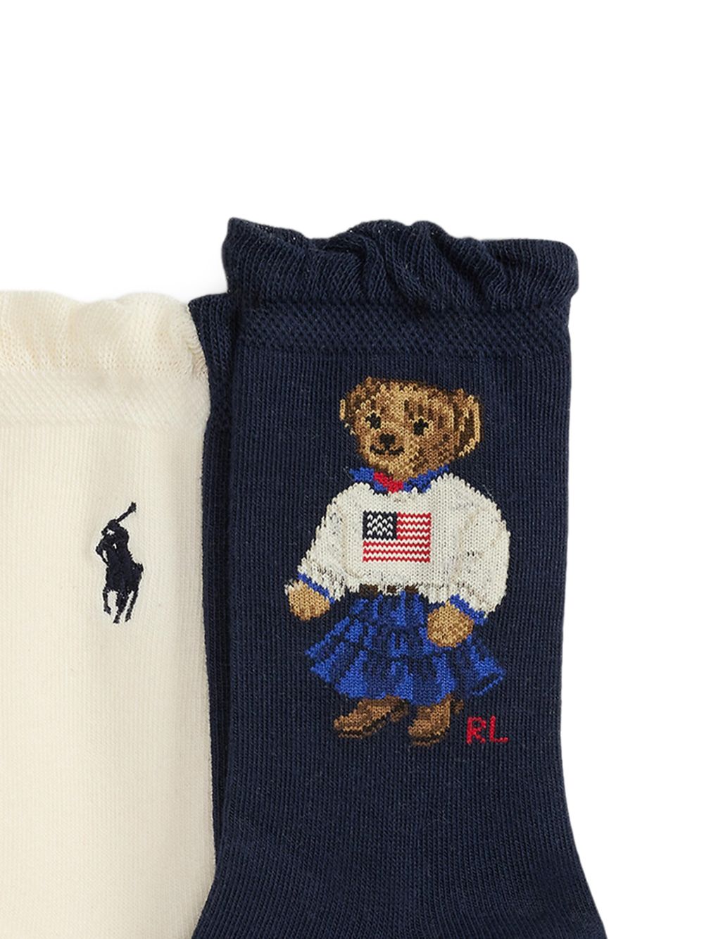 Calzini per bambina Ralph Lauren Kids multicolor set da (3 pezzi) 447P11076 001 Ralph Lauren kids