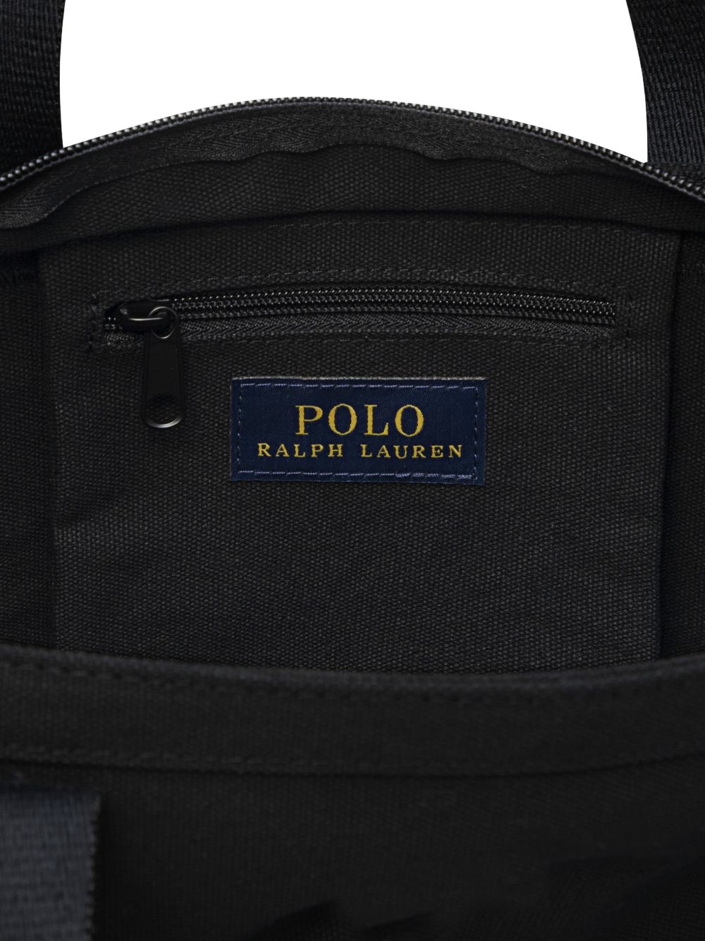 Borsa per bambini Polo Ralph Lauren Kids nera con caratteristico motivo Polo Pony ricamato 9AR023 GAZ Ralph Lauren kids
