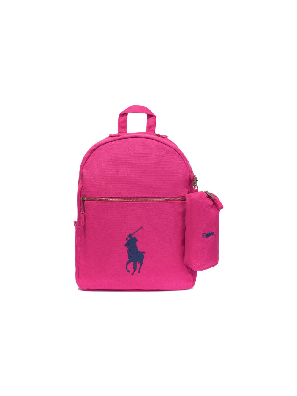 Zaino per bambina Polo Ralph Lauren Kids fucsia con caratteristico motivo Polo Pony 9AR071 AFX Ralph Lauren kids