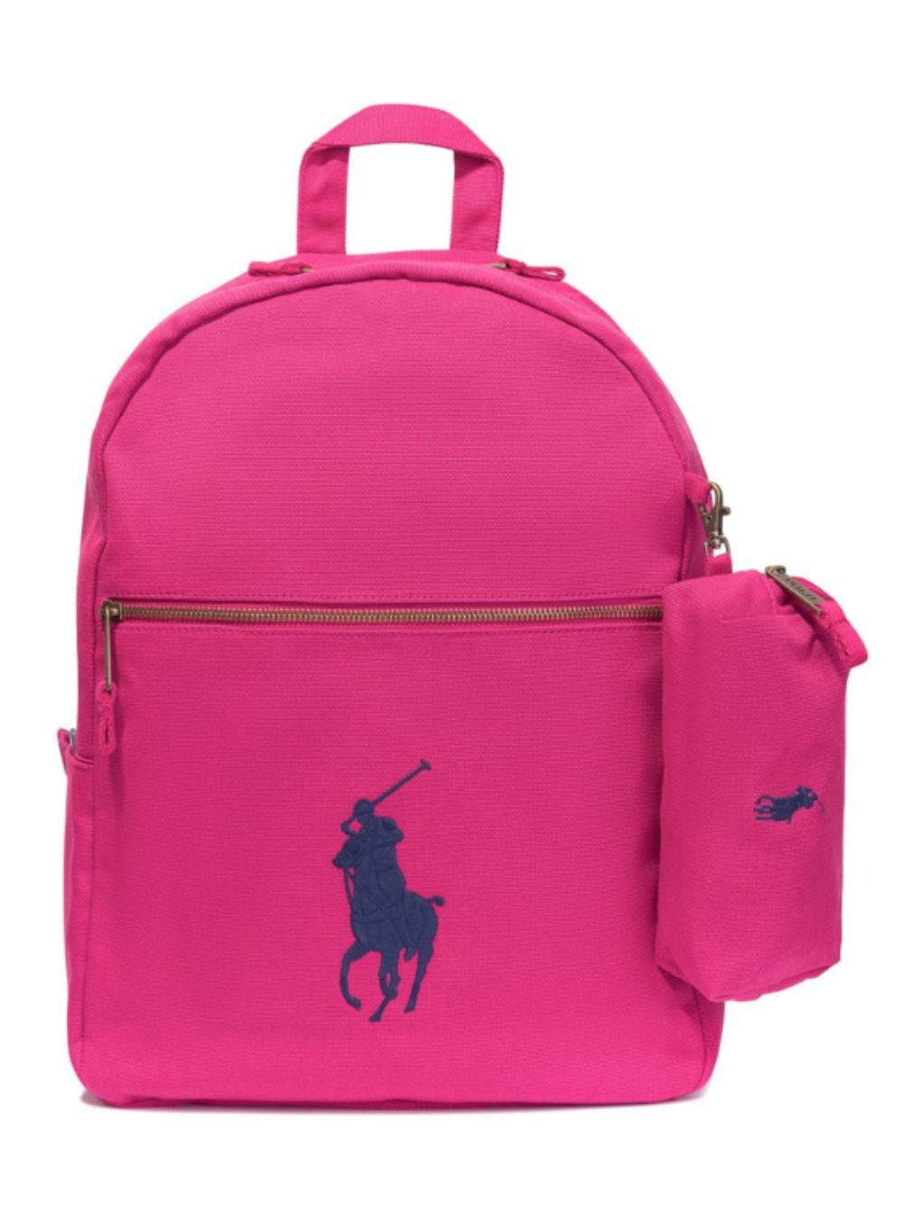 Zaino per bambina Polo Ralph Lauren Kids fucsia con caratteristico motivo Polo Pony 9AR071 AFX Ralph Lauren kids