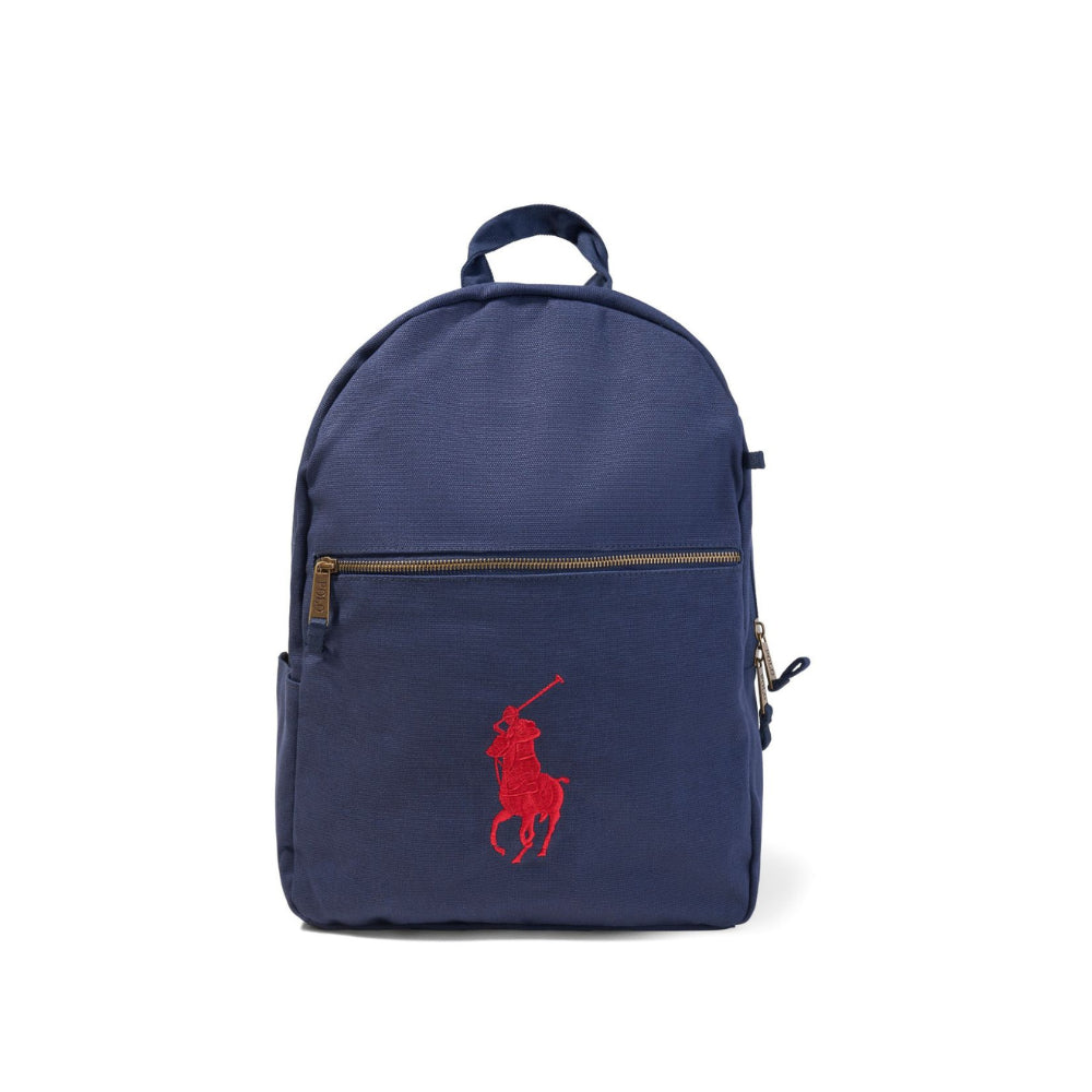 Zaino per bambino Polo Ralph Lauren Kids blu con caratteristico motivo Polo Pony 9AR071 BVC Ralph Lauren kids