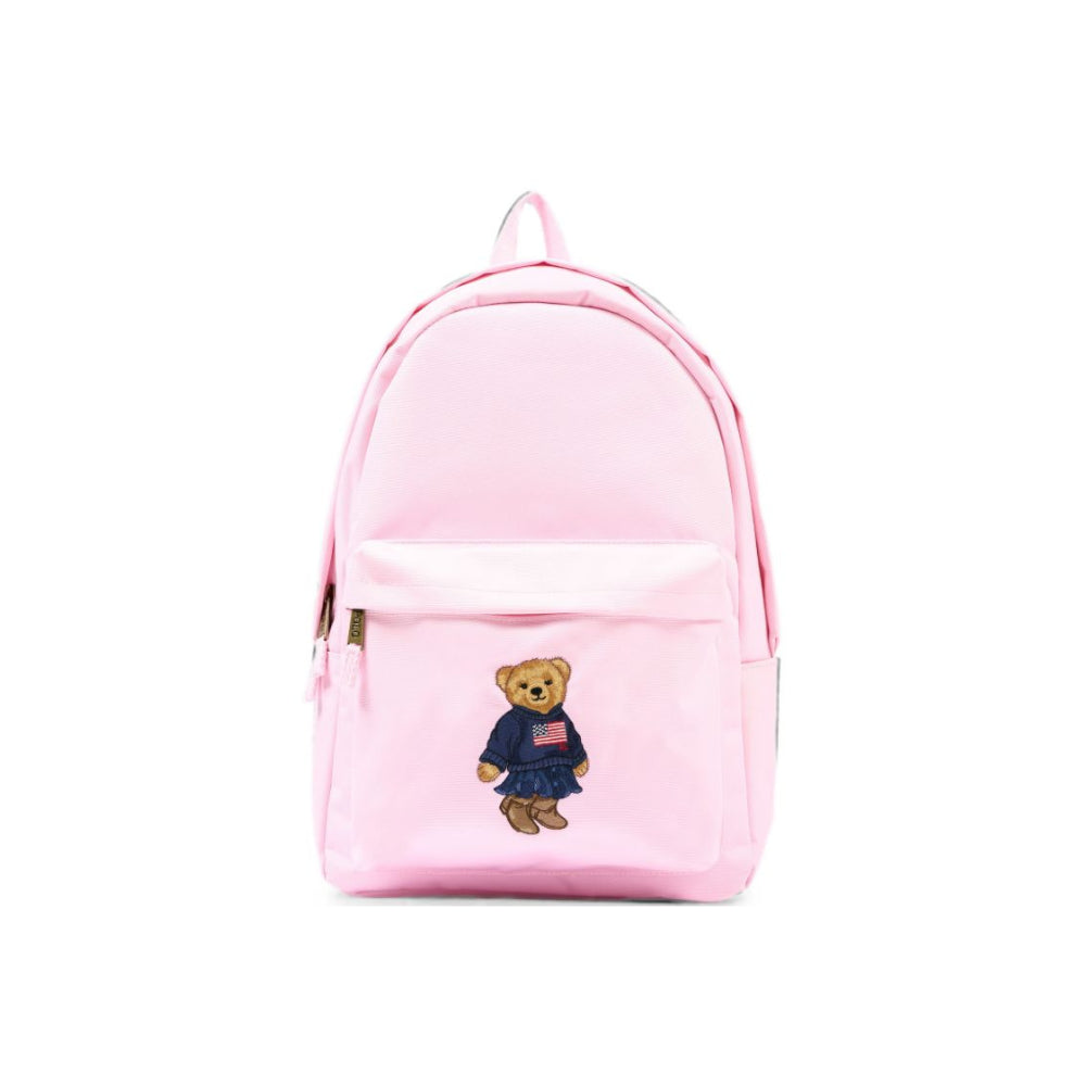 Zaino per bambina Polo Ralph Lauren Kids rosa con stampa Teddy Bear 9AR149 AP7 Ralph Lauren kids