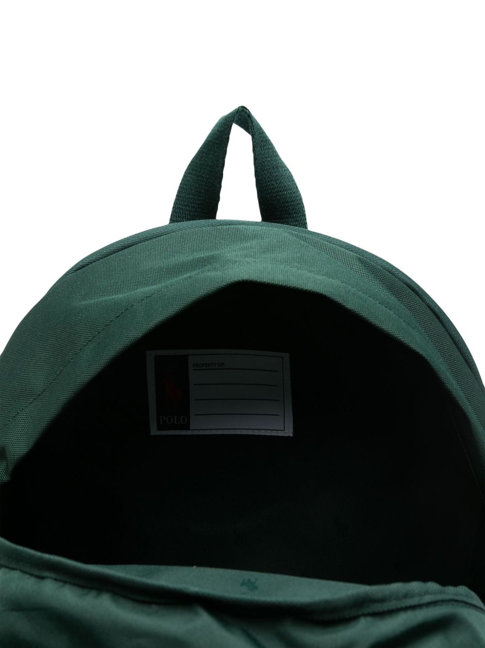Zaino per bambini Polo Ralph Lauren Kids verde con caratteristico motivo Polo Pony ricamato 9AR151 ECF Ralph Lauren kids